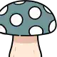 Prop mid toadstool