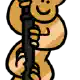 Chinese new year stick item monkey